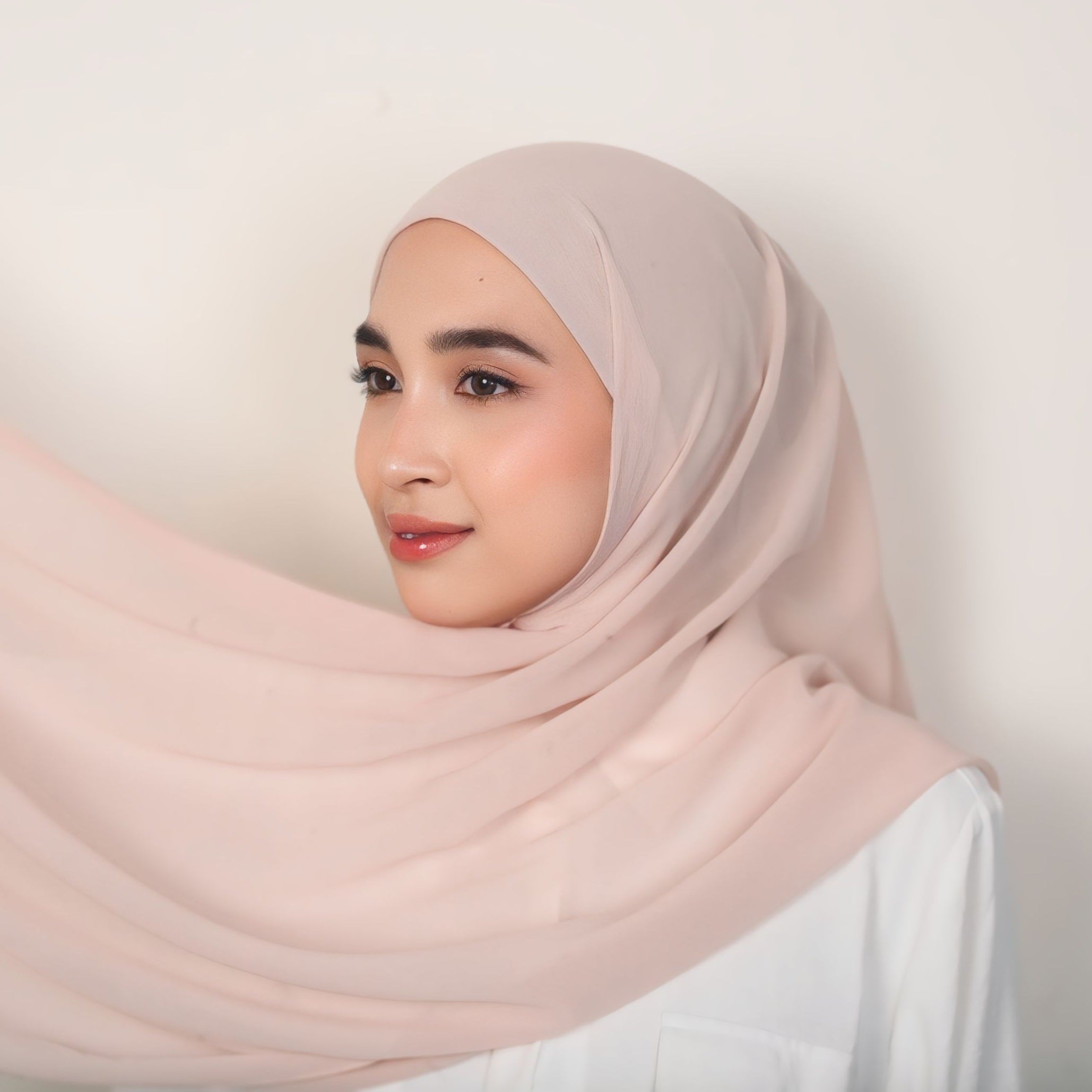 Image of Eclemix Rui Hijab Pashmina Inner Oval Polos